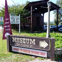 Museum parking entrance