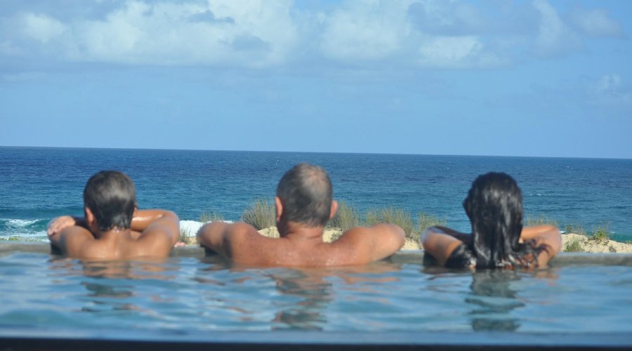 Languish in the pools and admire the views