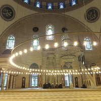 Inside the mosque.