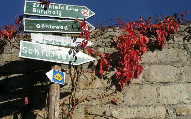 Wandern Sie auf den Jacobsweg.