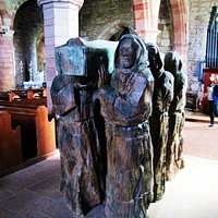 Sculpture inside the church