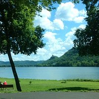 Lake Park.......relaxing with Sugar Loaf