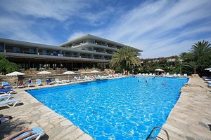 Sitia Beach City Resort & Spa in Crete, image may contain: Hotel, Resort, Pool, Water