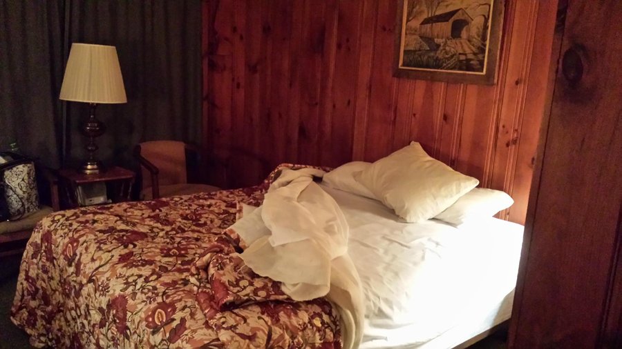 real wood panel walls- not cheap paneling