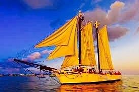 The Schooner Western Union in Key West, Florida Canvas Print by The Titled  Flamingo