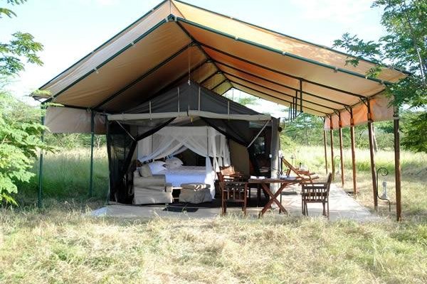 Tent front from outside