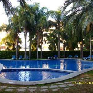 piscine vue de la chambre