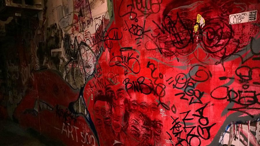 Some graf from the walls