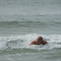 Boogie Boarding at Ocean Drive Beach