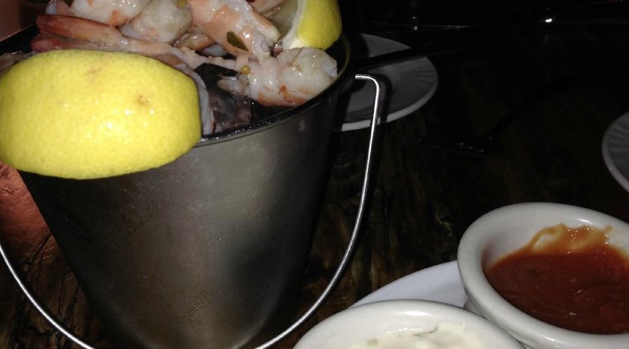 Beer steamed shrimp.  Really good.