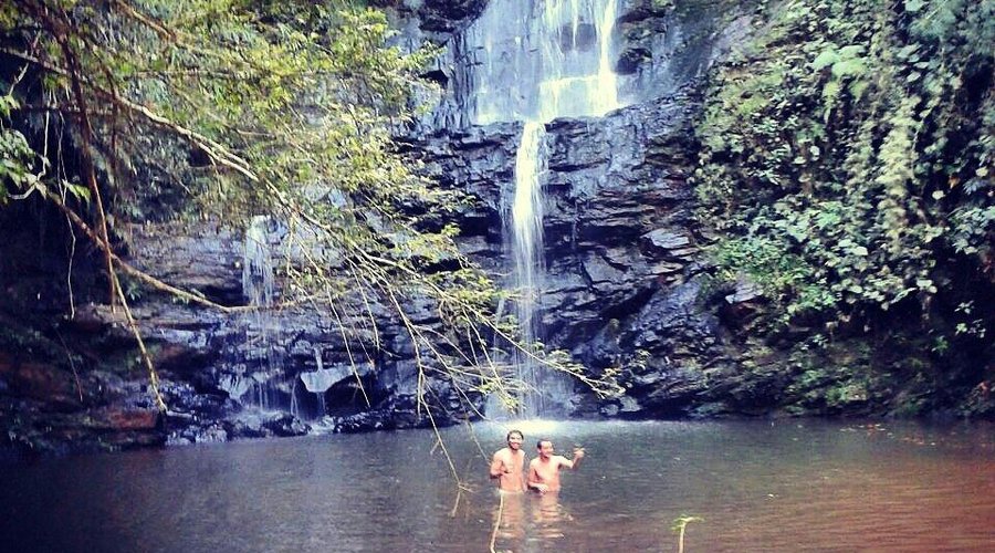 Cachoeira anteras água muito gelada
