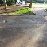 Uno squarcio da dove è possibile vedere il campo da basket
