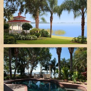 Gorgeous lake and pool area