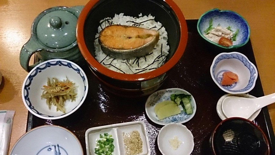 朝食のお茶漬け