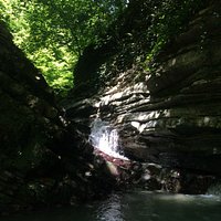 Очень холодный водопад