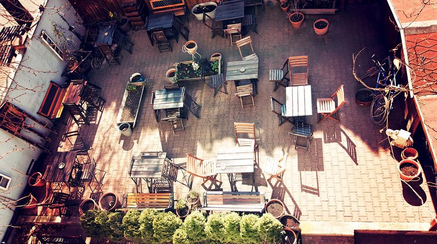 Terrace garden with BBQ