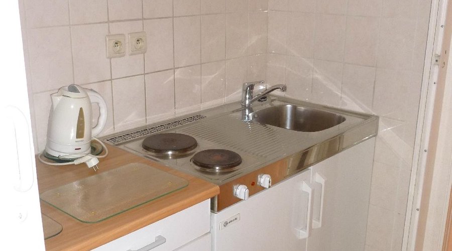 Mini cozinha no quarto