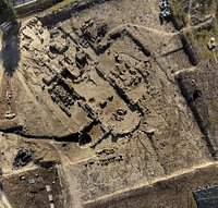 Foto aerea del cantiere archeologico