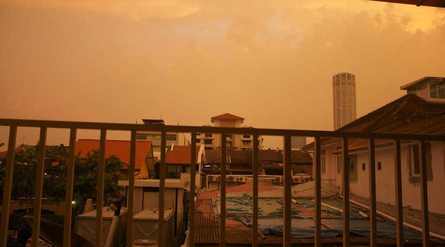 View from The upstairs common area