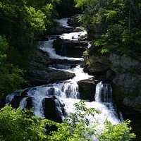 Callasja River Gorge, Highlands, NC, USA, July, 2013 as shot from roadside pull off