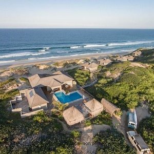 Arial view of the lodge