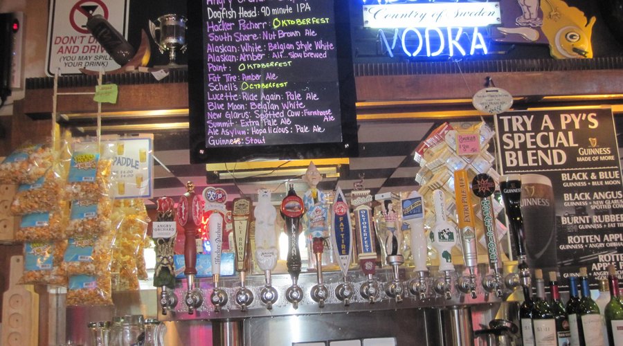 Tremendous tap beer selection