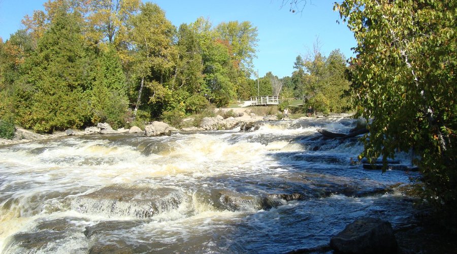 de rapids van Sauble Falls