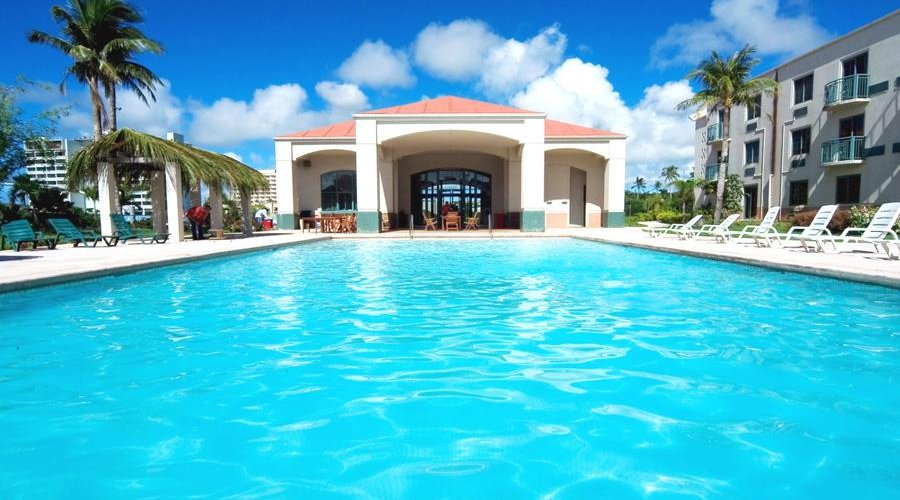 Outdoor tropical pool