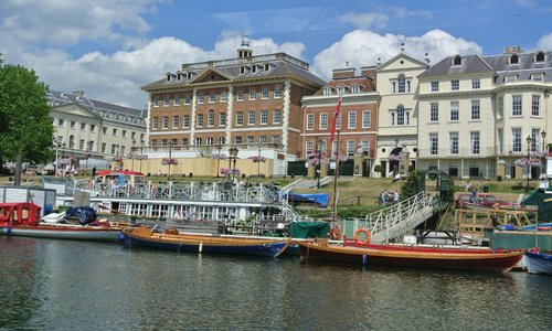 The beautiful views along the river