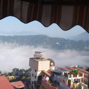 The View Of Himalayas From Hotel Window