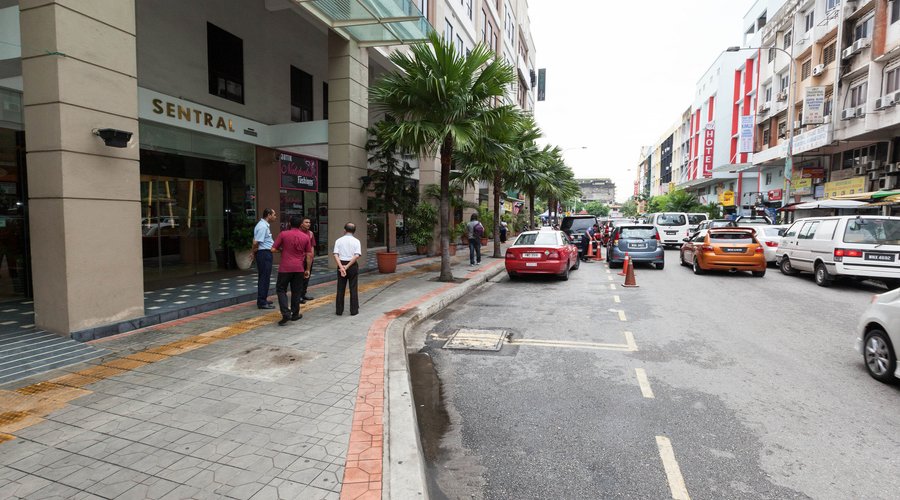 Street at the Hotel Sentral