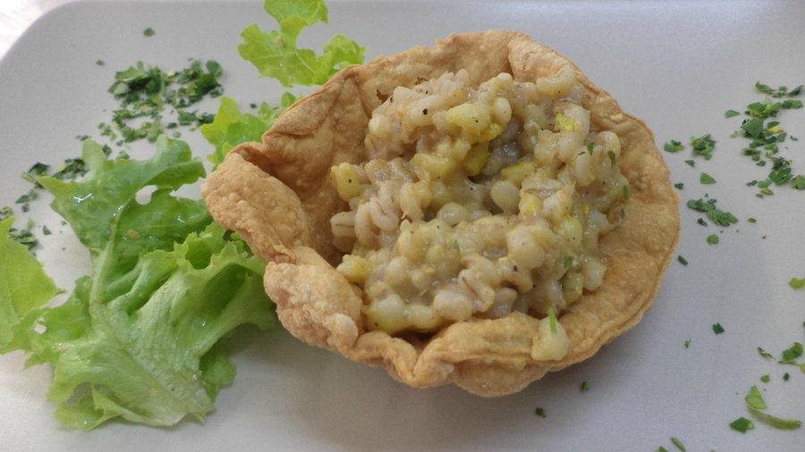 Tortino di farro e salvia
