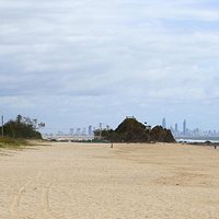 Elephant Rock with Surfers Paradise in the background