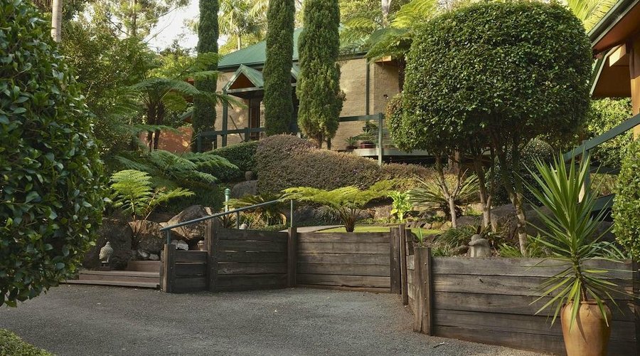 Romantic chalet style villas in a garden setting