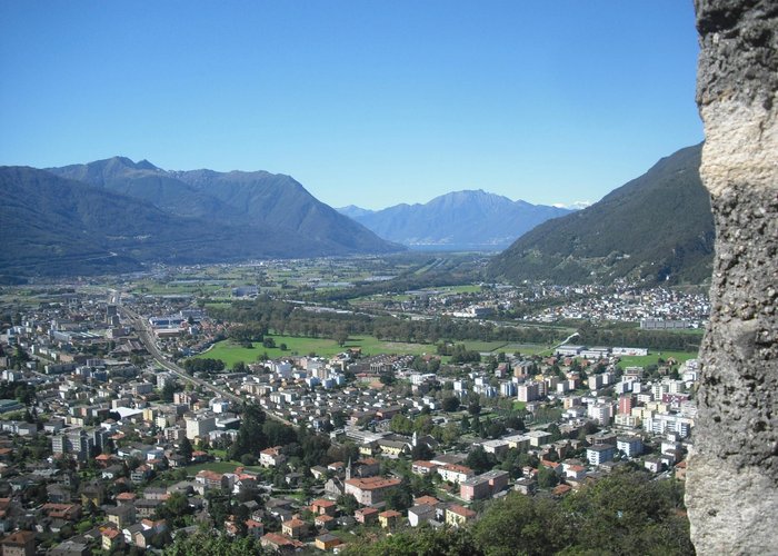 Panorama dal castello di Sasso Corbaro