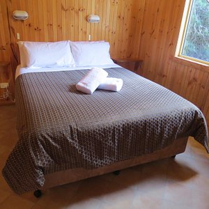 Queen Bed in cabin