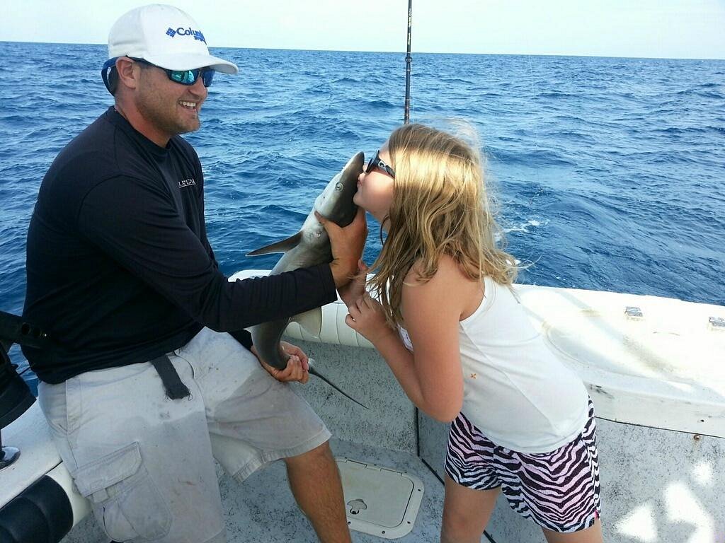 Shark Fishing Pole - Picture of Fired Up Fishing Charters, Port