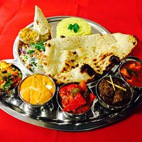 Punjabi tadka thali