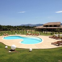 La panoramica del retro con la nostra nuova piscina!