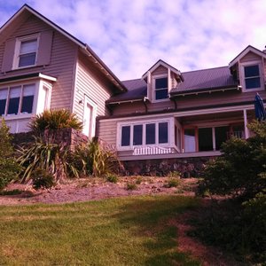 View of front and deck area