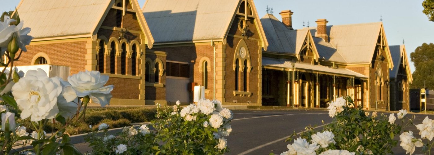 Exterior of the Young Visitor Information Centre in the old Railway station
