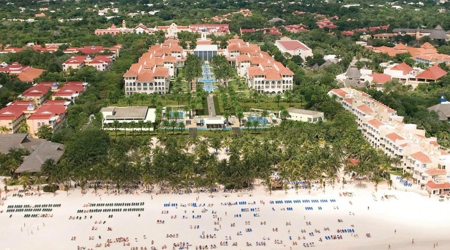 Aerial beach view
