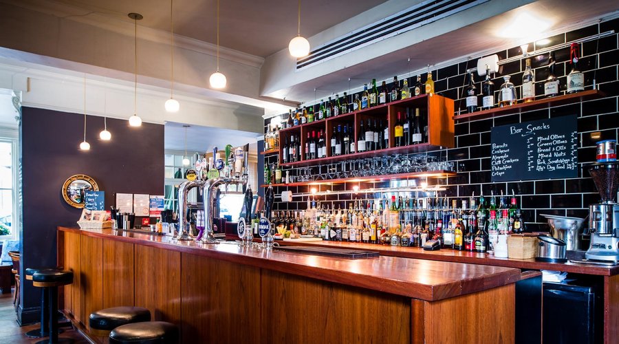 Well stocked bar
