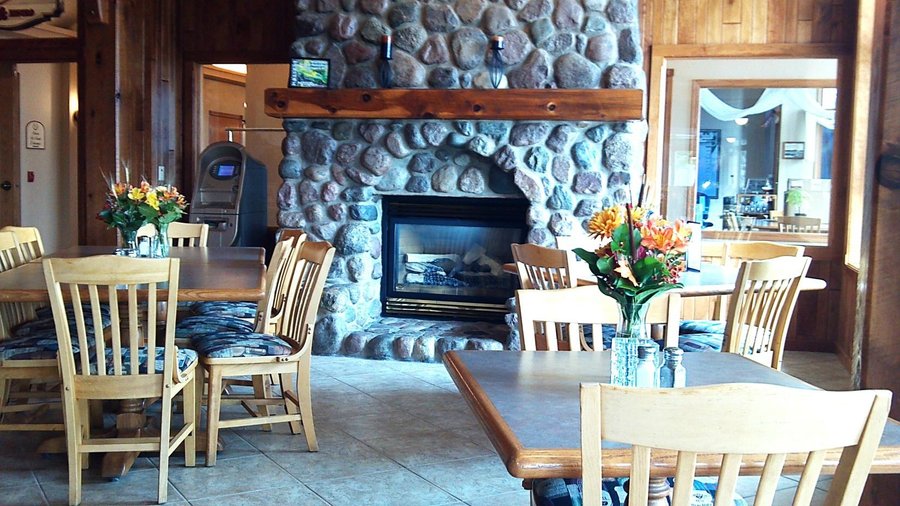 Dining room fireplace