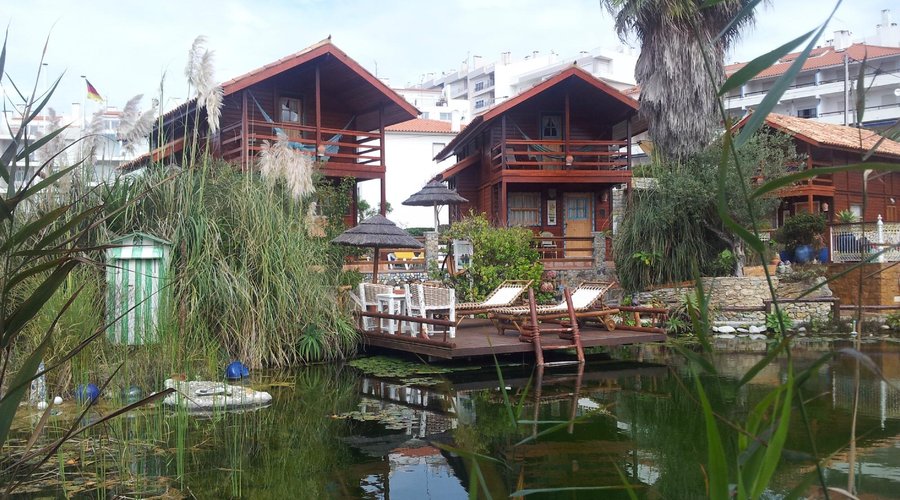 Pool and bungalows view