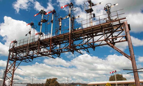 Old railway signals