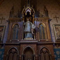 Saint-Ignace at his gothic church in Paris' 6eme. Arrodissement