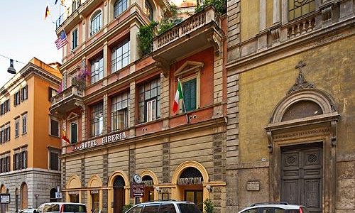 Esterno Hotel Hiberia Rome prima della ristrutturazione