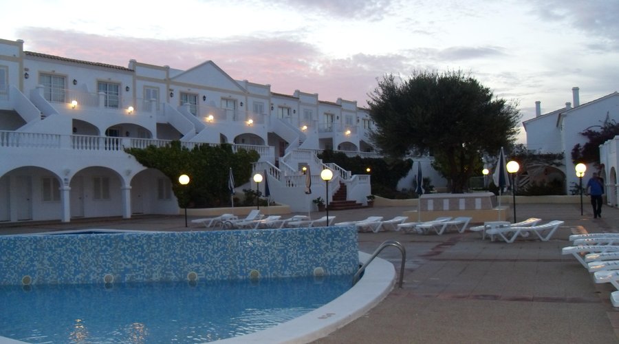 Pool and central area.