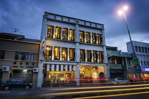 The Ranee Boutique Suites in Kuching, image may contain: City, Neighborhood, Hotel, Street